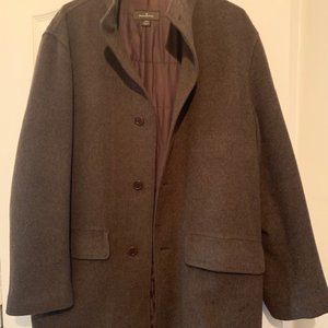 Ermenegildo Zegna Mens 3/4 Brown Coat Like New